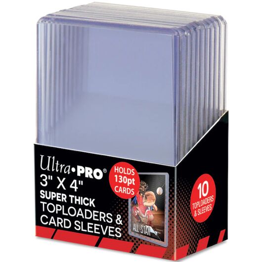 ULTRA PRO Set Toploader Super Thick + Bustine Morbide 10pz