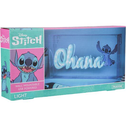Paladone Lampada Neon Lilo & Stitch Ohana PP12800LS