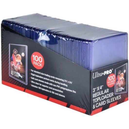 ULTRA PRO Set Toploader + Bustine Morbide 100pz
