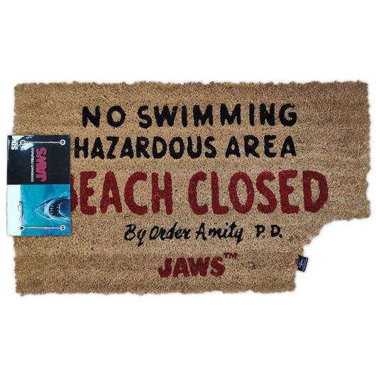 Jaws Beach Closed doormat