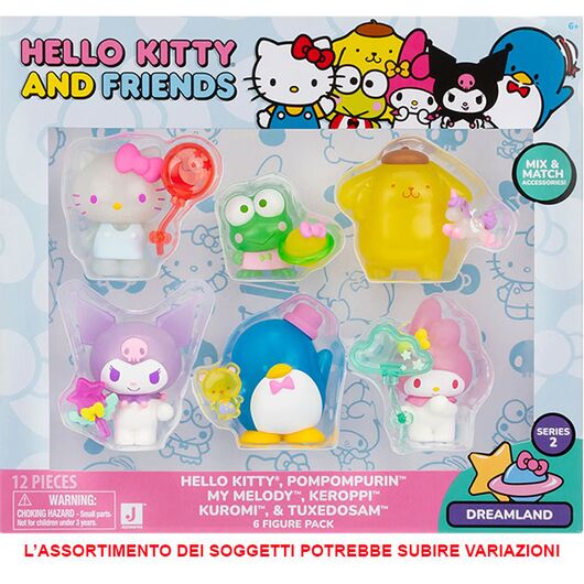 Hello Kitty and Friends 6 Pack 5cm