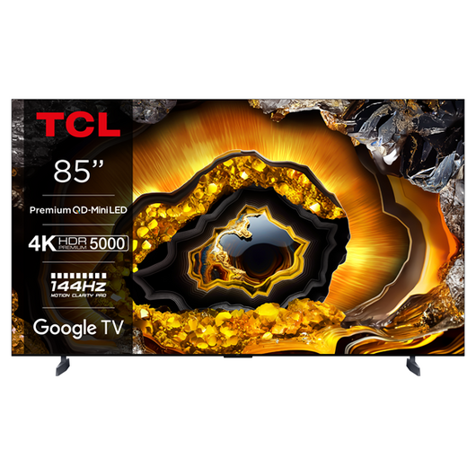 TCL 85X955 4K QD Mini-LED 144HZ TV with Google TV and 4.2.2 Onkyo (2024)