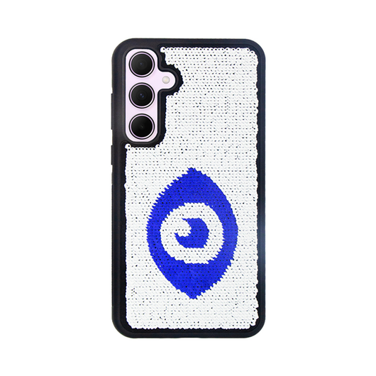 Vivid Sequin Case Samsung Galaxy A35 5G Silver/Blue 5213015673601