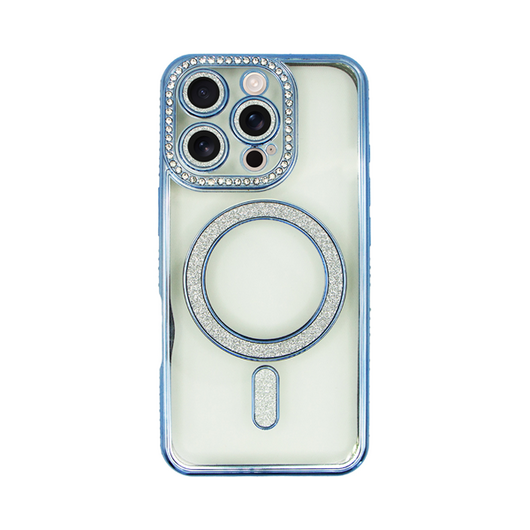 Vivid Magsafe Strass and Glitter Case Apple iPhone 16 Pro Transparent 5213015676077