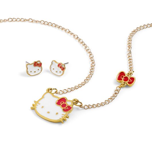 PEERS HARDY Hello Kitty Set necklace + earrings