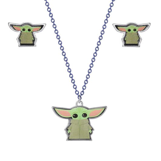 PEERS HARDY Star Wars Baby Yoda Set necklace + earrings