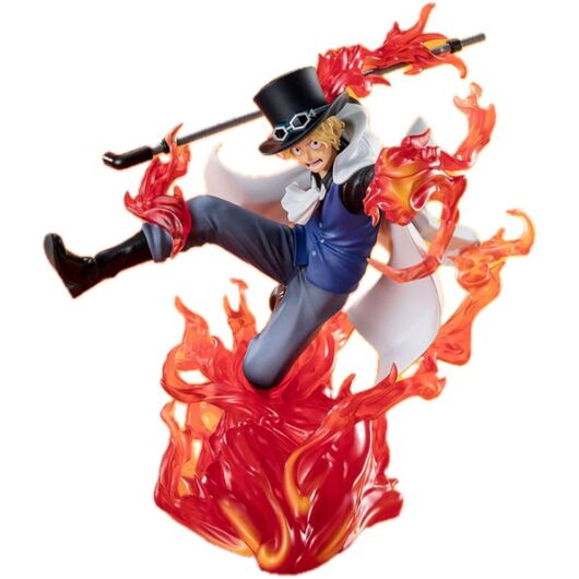 One Piece Sabo Fire Fits Rook Check Figuarts Zero Extra Battle figure 19cm 4573102669001