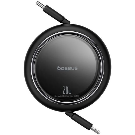Baseus Free2Pull Expandable USB C to iP Ligtning fast charging cable 1 m 20 W Black