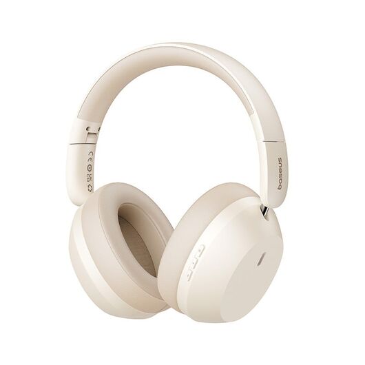 Baseus Bass 35 Max Headphones Wired & Wireless Head-band Music USB Type-C Bluetooth Beige