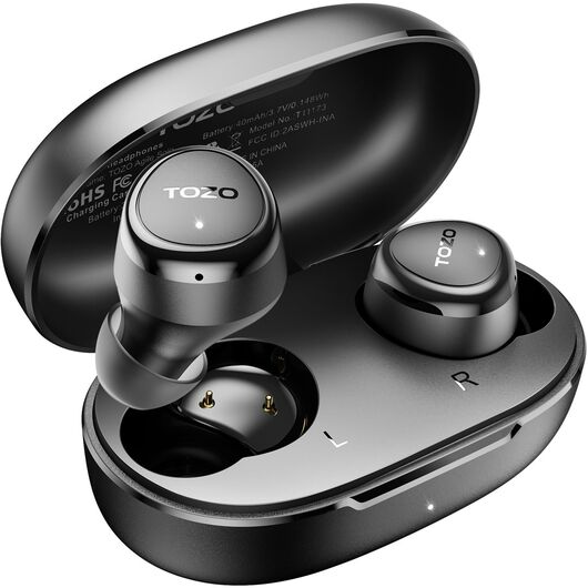 TOZO Agile Solo Black True Wireless Stereo (TWS) In-Ear USB Type-C Bluetooth Headset Black