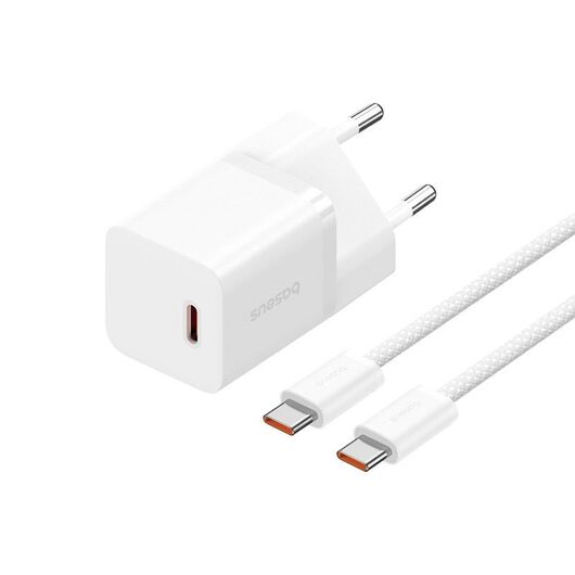 Baseus P10110902213-01 USB-C GaN5 mini 30W mains charger White