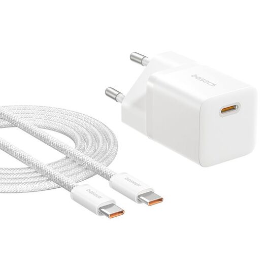 Baseus P10110909213-01 USB-C GaN5 mini 25W mains charger White