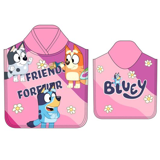 MOOSE Bluey microfibre poncho towel