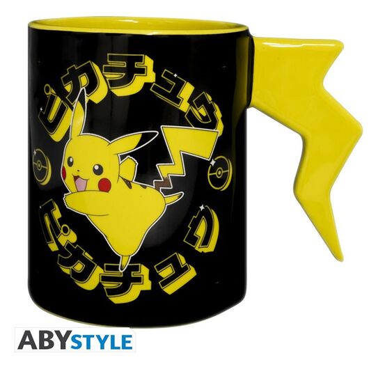 Tazza 3D Pokemon Pikachu Lightning Bolt