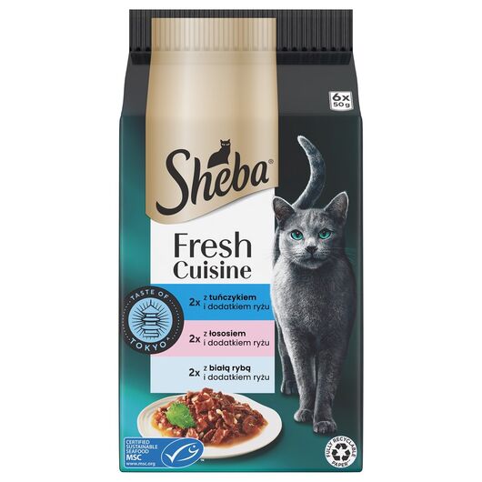 SHEBA Mini Fresh Cuisine Taste of Tokyo - wet cat food - 6x50 g