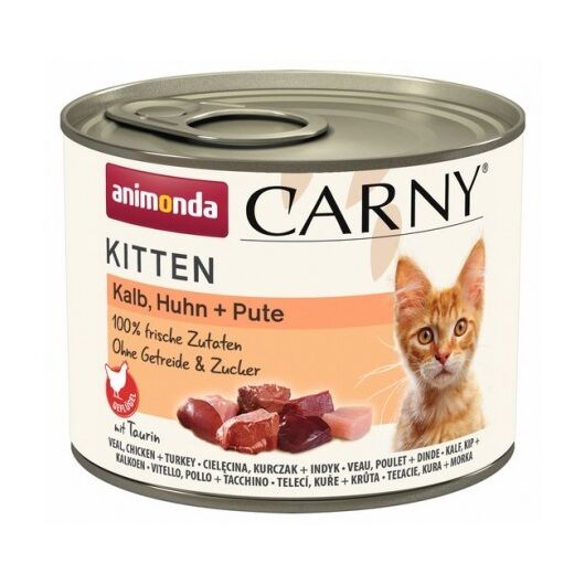 ANIMONDA Carny Kitten Veal, chicken, turkey - wet cat food - 200g