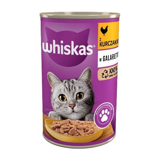 WHISKAS with chicken in jelly - wet cat food - 400g