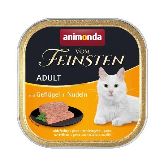 ANIMONDA Vom Feinsten Adult Poultry with pasta - wet cat food - 100g
