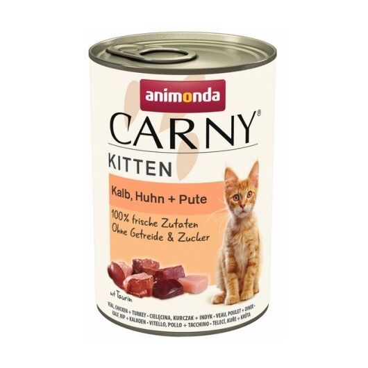 ANIMONDA Carny Kitten Veal, chicken, turkey - wet cat food - 400g