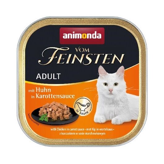 ANIMONDA Vom Feinsten Adult Chicken in carrot sauce - wet cat food - 100g