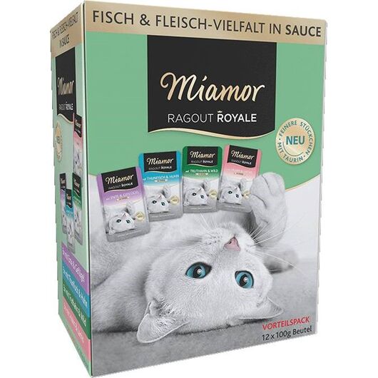 MIAMOR Ragout Royale Adult Mix in gravy - wet cat food - 12x100g