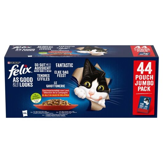 PURINA Felix Fantastic Mix in jelly - wet cat food - 44 x 85g