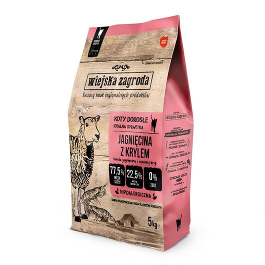 Rural Farm Lamb with Krill - dry cat food - 5 kg