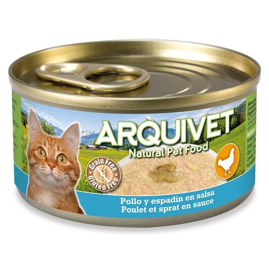 ARQUIVET Chicken in sauce with sprat - wet cat food - 80g