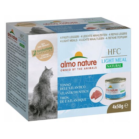 ALMO NATURE Light Meal Natural HFC Tuna - wet cat food - 4x50g