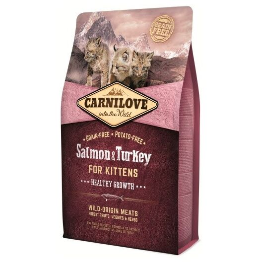 CARNILOVE Salmon & Turkey For kittens - dry cat food - 6kg