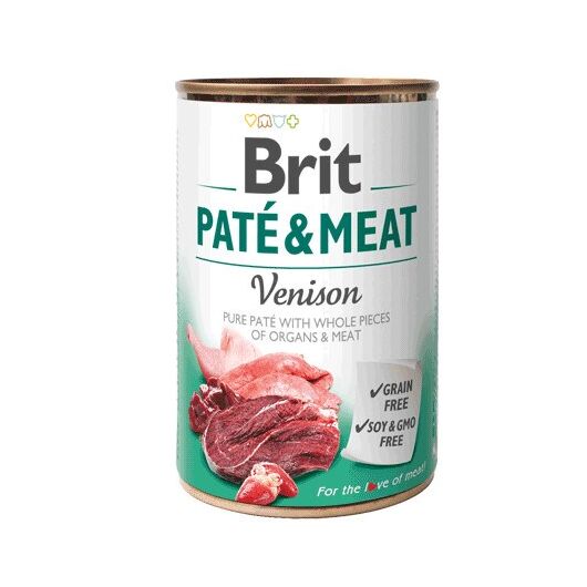 BRIT Paté & Meat with game - wet dog food - can - 400 g