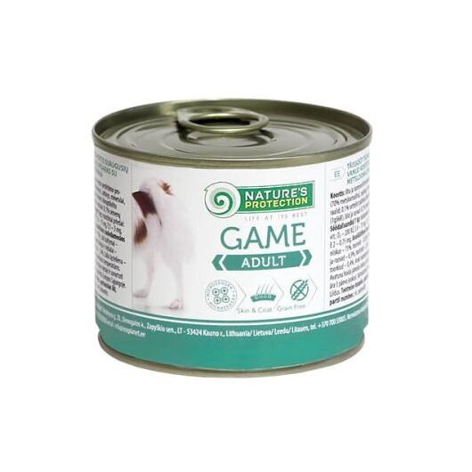 NATURE'S PROTECTION Adult Game - wet dog food - 200 g