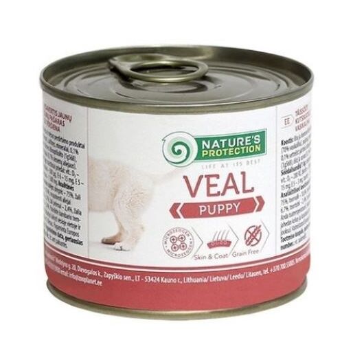 NATURE'S PROTECTION Puppy Veal - wet food for puppies - 200 g
