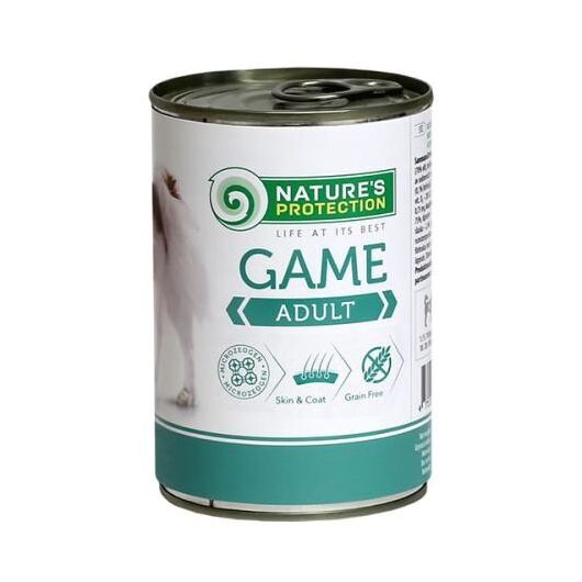 NATURE'S PROTECTION Adult Game - wet dog food - 400 g