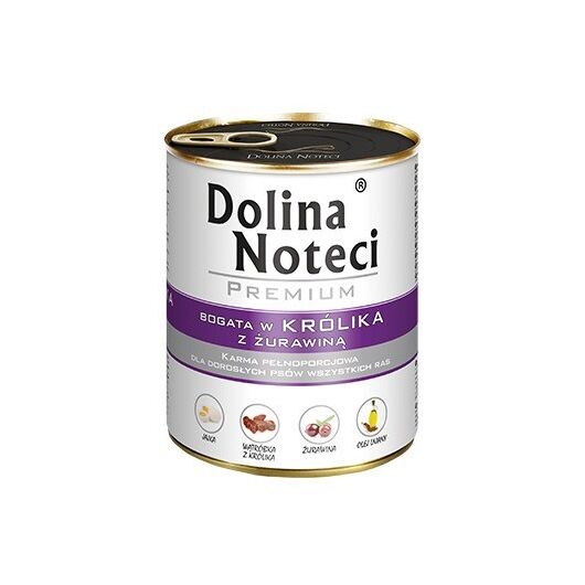 DOLINA NOTECI Premium Rich in rabbit with cranberries - Wet dog food - 800 g