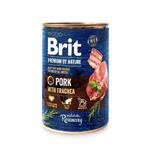 BRIT Premium by Nature Pork with Trachea - Wet dog food - 400 g