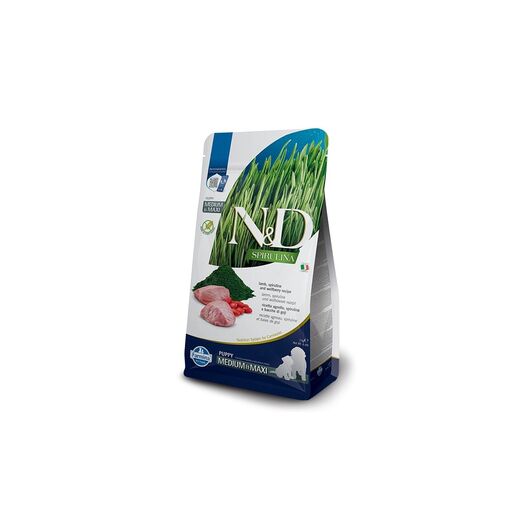 FARMINA N&D Spirulina Lamb Puppy MED/MAXI - dry dog food - 2 kg