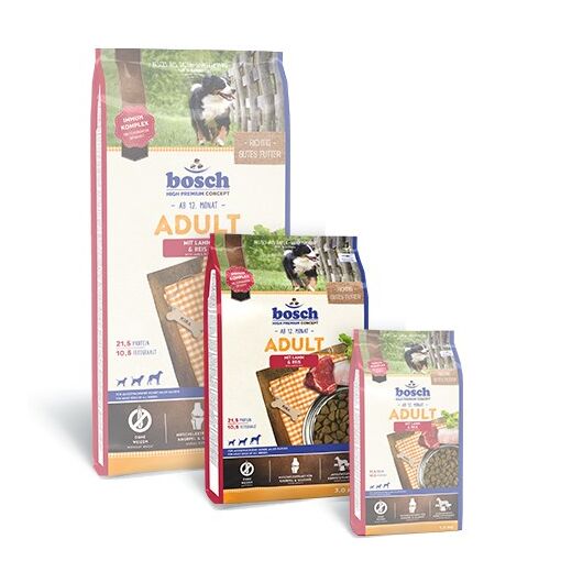BOSCH Adult lamb with rice - dry dog food - 3 kg