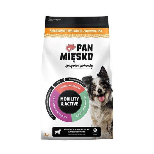 PAN MIĘSKO Special needs Mobility & Active- dry dog food - 3kg