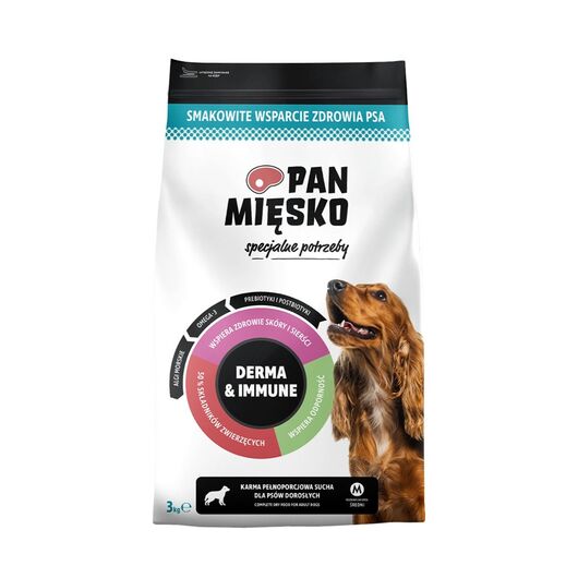 PAN MIĘSKO Special needs Derma & Immune - dry dog food - 3kg