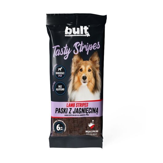 BULT Tasty stripes Lamb - dog treat - 6 pcs