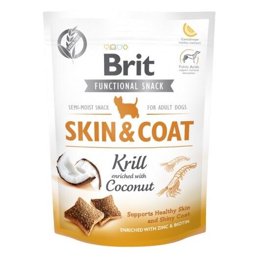 BRIT Functional Snack Skin&Coat Krill  - Dog treat - 150g