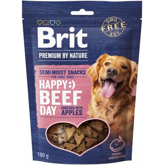 BRIT Premium Dog Snack Beef with Apples - dog treat - 180g