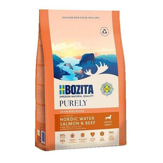 BOZITA Purely Adult Small Salmon and beef - dry dog food - 2,5kg
