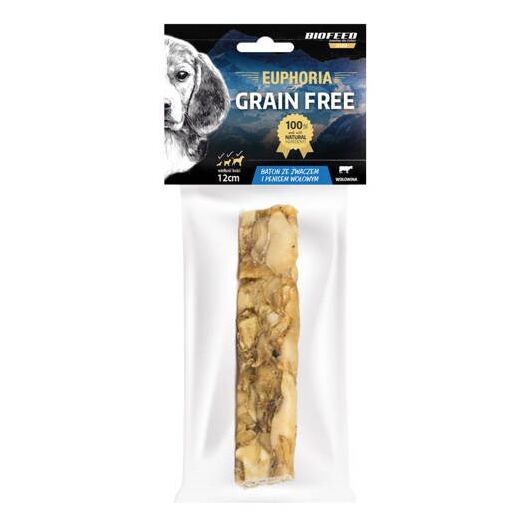 BIOFEED Euphoria Grain Free Bar with tripe and beef penis - dog treat - 12cm