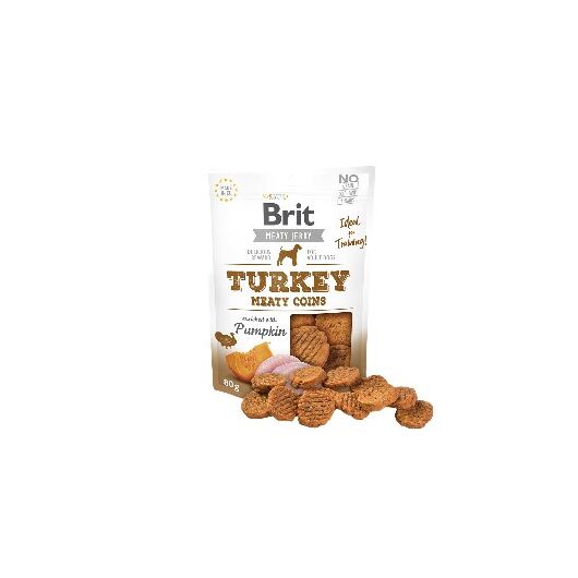 Brit Jerky Turkey Meaty Coins - Turkey - Puppy Snack - 80 g