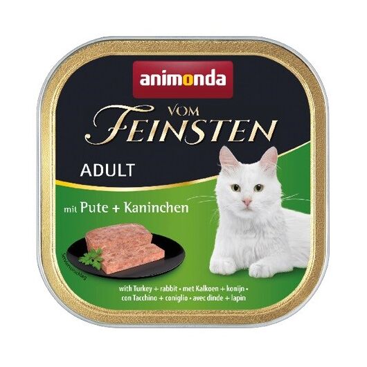 ANIMONDA Vom Feinsten Adult Turkey and rabbit - wet cat food - 100g