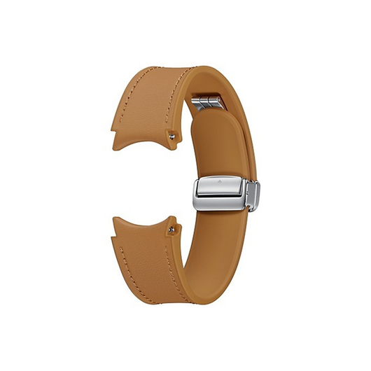 Samsung Galaxy Watch 6 D-Buckle Hybrid Eco-Leather Band Camel (M/L)