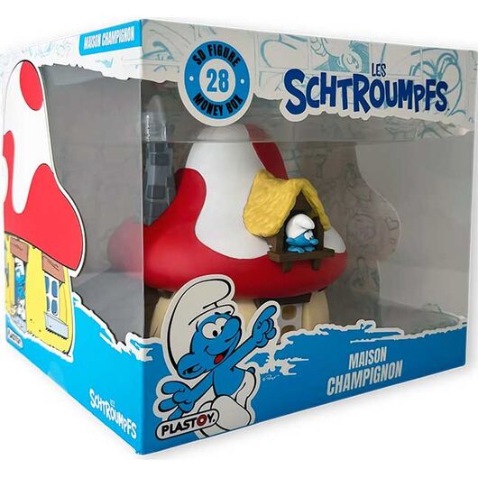 PLASTOY Salvadanaio I Puffi Fungo Casa 80201