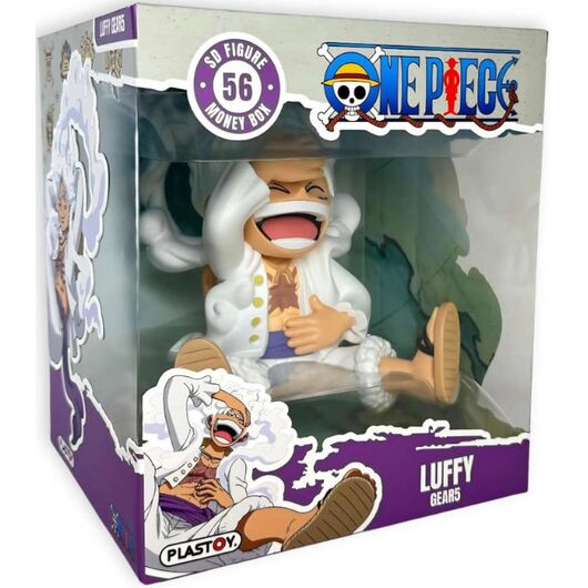 One Piece Gear 5 Monkey D Luffy money box figure 15cm 3521320802633